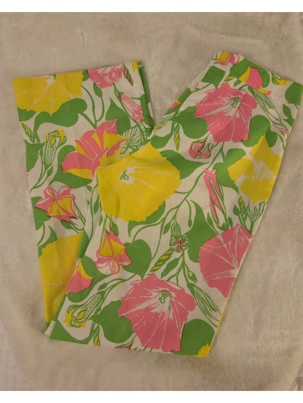 Lilly Pulitzer The Lilly Sportswear Division Sz 8 Floral Straight Cut Pants 60s